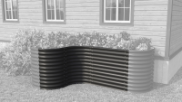 Vitavia uitbreiding voor kweekbak Curve 858   Zwart   80cm x 80cm x H85,8 cm   Zincalume
