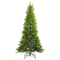 Utah kunstkerstboom smal   210 cm   groen   Diameter 104 cm   1.140 Tips   metalen voet