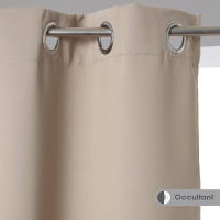 Atmosphera Verduisterende Gordijnen 2x B135xL240 cm   Beige   Kant en klaar   Warmteregulerend