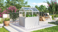 Vitavia kweekbak met veiligheidsglas   Gamma   1,05m²   Aluminium