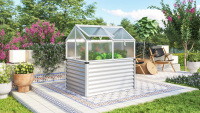 Vitavia kweekbak met polycarbonaat   Gamma   1,05m²   Aluminium