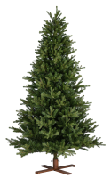 Vermont Hinged kunstkerstboom   183 cm   Groen   Diameter 124 cm   1694 tips   Houten voet
