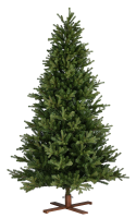 Vermont Hinged kunstkerstboom   243 cm   Groen   Diameter 152 cm   3022 tips   Houten voet