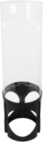 Ubbink vistoren H50cm   van acryl (H50cmx4 mm (3 mm bij de basis)) voet zwart (H20cm   H70x diameter 20cm)