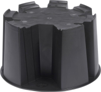 Practo Garden voet classic 100 l / 120 l / 210 l zwart   Regenton accessoires   53x53x31cm