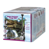 VT Super Fountain Pump 800   fonteinpomp met waterbel en fonteinkop