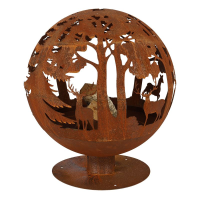 Esschert Design vuurbal lasercut   57,3x59,5x63,8cm   roest