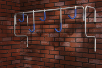 Mottez wandrek voor fiets   Fietsenrekken en  haken   36x130x65cm