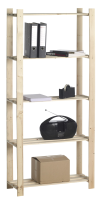Practo Home opbergrek met 5 legborden   Max. 75KG   Enkel   175x80x30cm
