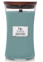 WoodWick geurkaars   Large Hourglass   Evergreen Cashmere
