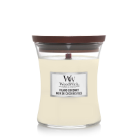 WoodWick geurkaars   Medium Hourglass   Island Coconut