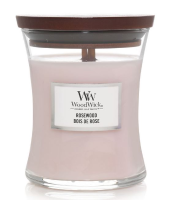 WoodWick geurkaars   Medium Hourglass   Rosewood