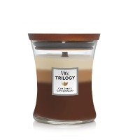 WoodWick geurkaars   Medium Hourglass Trilogy   Café Sweets