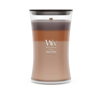 WoodWick geurkaars   Large Trilogy Hourglass   Radiant Cashmere