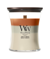 WoodWick geurkaars   Medium Hourglass Trilogy   Vanilla Embers