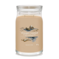 Yankee Candle Signature Amber & Sandalwood Large Jar   90 Branduren   2 Lonten   Luxe Geurkaars