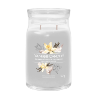 Yankee Candle geurkaars   Smoked Vanilla & Cashmere   Signature Large Jar