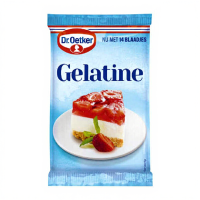 Dr. Oetker Heldere Gelatine Bladen   14 stuks, 23 g