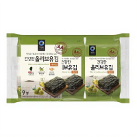 CHUNG JUNG ONE Zeewiersnack met olijfolie 9 pakjes 45 g