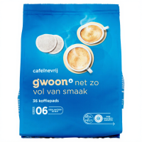 G'woon cafeïnevrije koffiepads   36 stuks