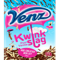 Venz chocoladehagel en hagel met vanillesmaak   400 g