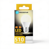Aigostar LED A5 G45 grote hoek E27 6 W 3000K/kleurenbox   geel   lamp