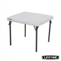 Lifetime Kinder Vierkante Opvouwtafel   24 inch (61 cm), Amandel