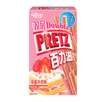 Glico Pretz Koekjes Aardbei Melk Smaak 45 g