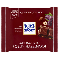 Ritter Sport Rozijn Hazelnoot   100 g