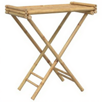 VidaXL Bamboe Vouwblad Tafel   70,5 x 42,5 x 80 cm, Bruin