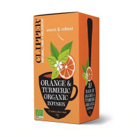 Clipper Sinaasappel & Kurkuma Infusie 20 zakjes