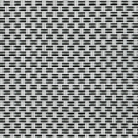 Tenax Texstyle Plus Textilene privacydoek   zilver zwart, 1,00 x 5 m