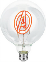 Paladone Marvel Avengers E27 LED Neonlamp   Rood, Bolvormig