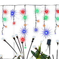 Aigostar Wave platte lichtslinger   ijspegelverlichting   100 LED 2 6 3 5 4 IP65 8 modi (meerkleurig)