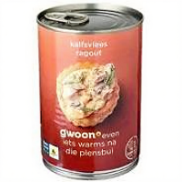 G'woon Kalfsvlees Ragout   400 g