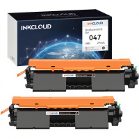 Inkcloud 047 Compatibele Tonercartridge voor LBP113w MF113w i SENSYS LBP113w (2 Zwart) 2 Zwart