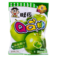 WANT WANT QQ zachte snoepjes met appelsmaak 70 g