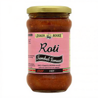 LEKKER BEKKIE Pittige tomaten  en peperbroodsaus 290 ml
