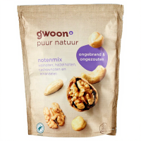 G'woon Ongebrande Gemengde Noten   500 g