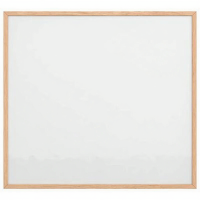VidaXL Magnetisch whiteboard met massief grenenhouten frame 60x55 cm