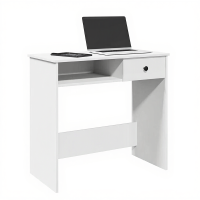 VidaXL Bureau   Behandeld hout, Wit, 80 x 40 x 75 cm