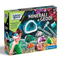 Clementoni mineraal  en geode set