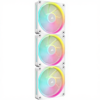 Corsair iCUE LINK LX120 RGB computer behuizing ventilator 12 cm wit, 3 stuks