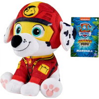 Paw Patrol Jungle Pups Marshall pluche speelgoed   20 cm, rood