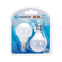Aigostar LED A5 G45 grote hoek E14 4 W 6500K/dubbel   wit