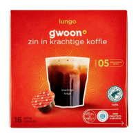 G'woon Lungo Koffiecapsules   16 stuks, 112 g