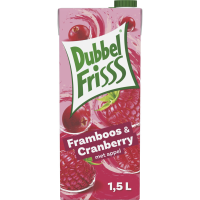 DubbelFrisss Framboos Cranberry Sprankelend Fruitdrank   1.5 L