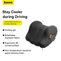 Baseus ComfortRide serie koelende hoofdsteun voor auto, zwart