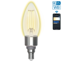 Aigostar WiFi WB slimme filamentlamp C35 E14 (helder)