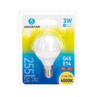 Aigostar LED A5 G45 grote hoek E14 3 W 4000 K wit gloeilamp